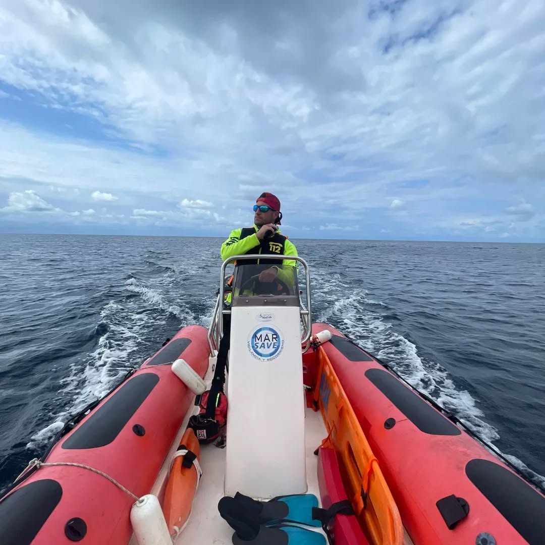 Patrón de rescate en Menorca, Islas Baleares
